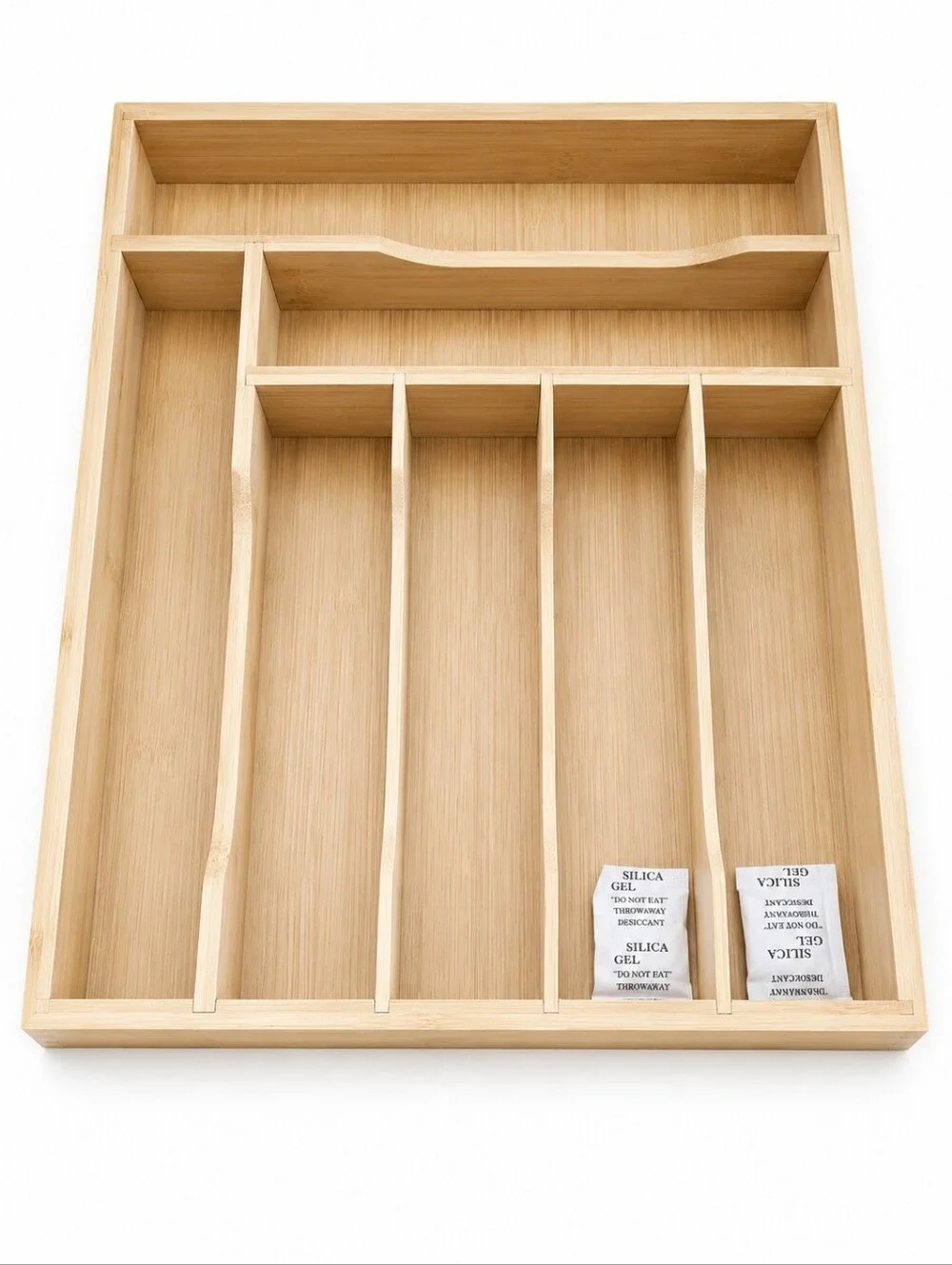 Bamboo Drawer Organizer Tray - Natural